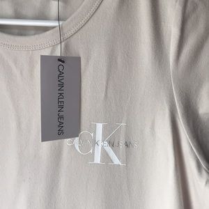 Calvin Klein t-shirt mini dress, birch